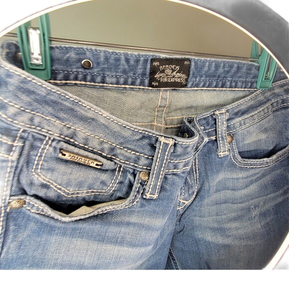 ReRock for Express Women's Boot Low Rise Jeans‎ Size 2R Stretch - Picture 6 of 6
